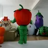 Halloween Tomato Mascot Costume Cartoon thème personnage du carnaval festival fantaisie