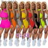 Femmes Survêtements 2 Deux Pièces Ensemble Designer Slim Shorts Tenues Couleur Unie Vêtements De Sport Sexy Bretelles Tops Costume Plus Taille 8 Styles