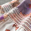 Spring Autumn koronkowy stojak na stojak na stojak na piersi Nowe kobiety żeńskie sukienki z rękawów latarni Slim A-Line 2022
