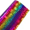 Car window stickers glass rainbow gradient PET handmade DIY customizable self-adhesive cover light reflective holographic laser film A02