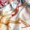 Foulards De styliste en Soie pour femmes, Foulard roulé manuel, 90x90, haut Bandana imprimé, Foulard Femme, Soie De Marque Luxe300j