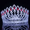 Kristall Königin Hochzeit Tiara Krone Braut Festzug Haarschmuck Barock Diadem Kopfschmuck Frauen Braut Kopf Schmuck Zubehör X0625