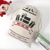 New Year Gift Santa Sacks Personalized Large Santa Claus Bag Custom Christmas Canvas Gift Bags Drawstring Cotton Sant FY4249