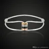 Lanruisha lusso in acciaio inox boucheren diverse stringa di seta a mano rendono braccialetto a quattro colori zircone rotondo bangle moda j