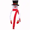 Noel Süslemeleri Kardan Adam Şapka Ağacı Topper Kapak Süsleri Noel Tatil Toppers Yaratıcı Süsler Sanat Dekoru