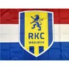 علم نادي كرة القدم هولندا RKC Waalwijk 3 * 5ft (90 سنتيمتر * 150 سنتيمتر) بوليستر أعلام راية الديكور تحلق حديقة المنزل هدايا احتفالية