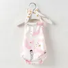 Sommar Baby Rompers Cartoon Sling 5 stilar Kids Cactus Blommig pil Tryckad Jumpsuit M3422 2571 Q2