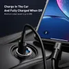 BASEUS 30W Auto Dual USB Type C Fast Charger PD 4.0 3.0 SCP AFC Snelle opladen Mini-adapter voor Samsung IP Huawei Xiaomi