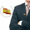 10st SPANIEN Friendship Flaggor Guldpläterad Enamel Lapel Pin Badge Souvenir Presenter