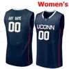 Nik1 Stitched Custom 0 Eric Cobb 1 Christian Vital 10 Bird 10 Brendan Adams 11 Boatright Uconn Huskies College Men Women Youth Jersey