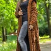 セーターコートカーディガン女性プラスサイズソリッドカラー長袖ブレードニットフード付きオーバーコートルーズレディースセーター210922