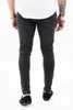 Men's Jeans DeepSEA Male Slits Lycra Tight Bell-Bottomed Pants 2104651