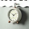 Nordic Vintage Metall Tischuhr Wohnzimmer American-Styledesk Uhr Uhr Tisch Desktop Home Dekoration Horloge Geschenkideen 211112