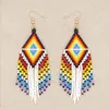 Go2Boho Geometry Earrings Women's Boho Miyuki Handmade Woven Earring Ethnic Accessories Jewelry Gift Pendientes Mujer 2020