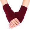 Bow Gines Unisextxtlod Cttonled Gloves без пальцев сплошной цвето