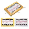 3 paren 3D-faux nertsen lash oogzorg natuurlijke valse wimpers dramatische volume wimpers make-up wimperextensie met pincet