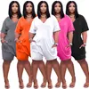 Nowe kobiety szorty Jumpsuits moda szerokopasmowa rompers krótki rękaw Bodysis S-3xl S-3xl swobodne luźne pakiety kombinezon letni ubrania czarne szerokie nogi 4665