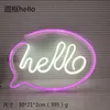 Night Lights Light Neon Sign SMD2835 Indoor HELLO HOME LOVE MUSIC Model Holiday Xmas Party Wedding Decorations Table Lamps