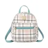 Mini Backpack Women Phone Bag For Teenage Girls Kids Multi-Function Small Bagpack Female Plaid Shoulder Ladies School Style