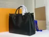 femmes Designer en cuir véritable Onthego sacs à main fourre-tout torsion sac à main messenger sac à provisions poches d'épaule sac cosmétique bateau libre