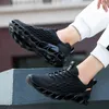 جودة عالية جديد الرجال الاحذية بليد توسيد الرجال أحذية رياضية تنفس أحذية المد مريحة المشي الركض shoesf6 أسود أبيض