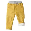High quality thick winter warm cashmere kids baby pants Boys Girls children' cotton trousers children jeans1-6Y 211102