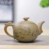 NLSLASI Chinese style stoare teapot set Handmade kettle Ceramic Clay Teapot Set ceremony supplies 210621