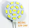 10PCS Spotlight 15 * 5730SMD 5W G4 LED-lampor Corn Mini Lampada Lampor Belysning Hög effekt 360 grader Byt halogenlampa 12V