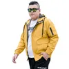 Herenjacks heren bomber jas mannen kleding mode parka lente herfst heren windjager grote capuchon plus size 5xl 6xl 7xl 8xl 9xl