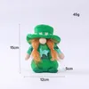 St Patrick's Day Gnomes Party Plush Decoration Alesless Irish Festival Festival Home Office Ozdoby Dzieci Pluszowe Lalki RRD12686 Seay