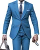 2021 Ny Dusty Rosa Bröllop Tuxedos Slim Fit Groom Suits Custom Made Groomsmen Prom Party Suits (Jacket + Byxor) Två knapp Svart par dag