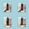 Loose Gemstones Smycken 1st Natural Dream Amethyst Crystal Quartz Wand Points Healing Drop Leverans 2021 A1JMO