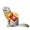 Creatief Pet Accessories Tang Suit Small Red Envelope Feestelijke Cloak Cape Chinese stijl Hondenkostuum Cat Costumes