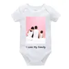 Footies Custom Born Baby Girls Boys Rompers Solid Black White Infant Unisex Pink Jumpsuits Roupas De