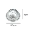 Stampi per torte da calcio in alluminio da 7,7 cm 8,7 cm 9,7 cm 3D semitondo pallone da calcio stampo per torta budino strumenti di cottura