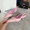 Fashionable and versatile item cat heel pointed sandals 2021 designer style wedding shoes must be selected