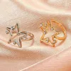 Big à cinq points d'étoile anneau vintage Crystal Zircon Anneaux pour femmes bijoux de bijoux créatifs bijoux de bijoux anel anel anillos aneis g1125