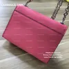 Klasik 18 cm Omuz Çantası Kadın Lüks Tasarımcılar Crossbody Moda Dana Debriyaj Bolt Çanta Hakiki Deri Çanta Çantalar