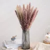 30ピース45cmリードパンパス小麦耳ウサギテールグラス自然乾燥花の花束の結婚式の装飾干し草パーティーボヘミアンの家
