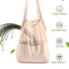 Long Portable Cotton Splicing Environmental Protection Net Bag Supermarket Shopping Canvas Storage Bags