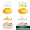 Andere feestelijke feestartikelen Eid Ramadan Festival Bunting Islamitische Moslim Mubarak Decoratie Goud Zilver Glitter Cupcake Toppers1 Fabriek Prijs Design