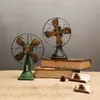 Retro nostalgiska fan smycken hem dekoration tillbehör vintage fan miniatyr europa stil figurer heminredning gåvor prydnad 210607