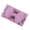 Accessoires Producten1Pcs Bowknot Band Pure Color Elastic Hairbands Kids Bow Hair Ribbon Nylon Headwrap Baby Wide Side Headbands Headdr