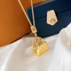 Fashion Pendant Necklaces for Woman Necklace Jewelry Bags Stone V-Shape Pendants Quality With Gift Packing nice yy