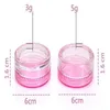 3g 5g Plastic Pot Jar Empty Cosmetic Sample Bottles Container Protable Travel Refillable Small Packaging Bottle Cases