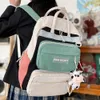 Ryggsäck kvinnor mode högskolestudent kawaii hajuku skolan hög kapacitet laptop resa söt tjej bok kvinnlig väska