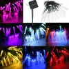 4.8M 20 LED Bubble Icicle Fairy String Light Solar Power Christmas Party Lamp - Multicolor