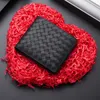 woven leather wallet