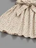 Toddler Girls Ditsy Floral Textured Belted Dress SHE