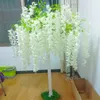 Piękny biały motyw dekoracji ślubnej Centerspetes Luminous Wisteria Drzewo 160 cm Wysokość Party Stage DIY Drzewa Ornament